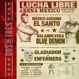 11 "x 14" Lucha Libre Poster Kunstdruck."