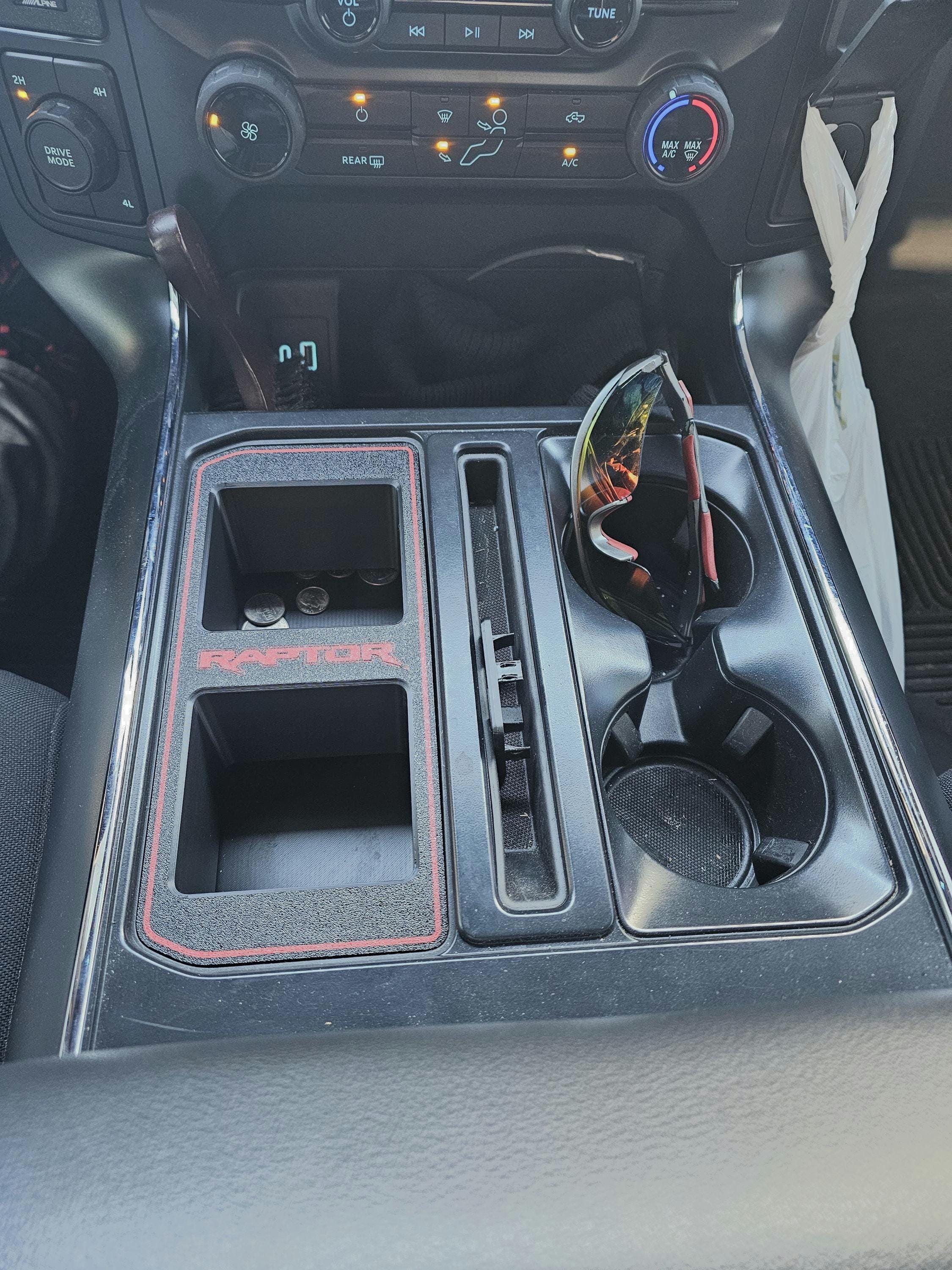OEM NEW Front Center Console Dual Black Cup Holder Insert 2004-2014 Ford F-150 e OEM NEW Front Center Console Dual Black Cup Holder Insert 2004-2014 Ford F-150 e