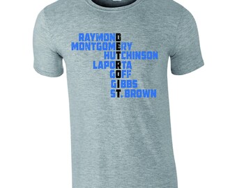 DETROIT - Camiseta con nombre de los Leones