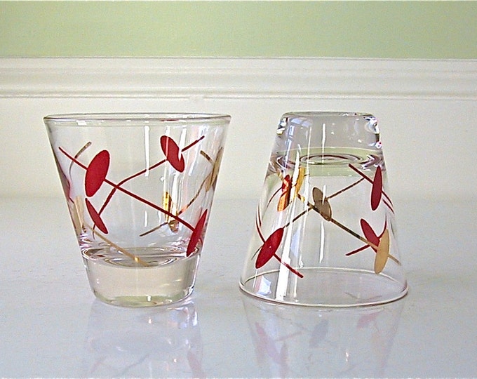 Mid Century Modern Cocktail Glasses - Etsy