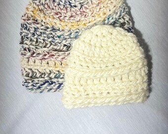 Handmade Chunky Beanie: Unisex Adult Toboggan Hat