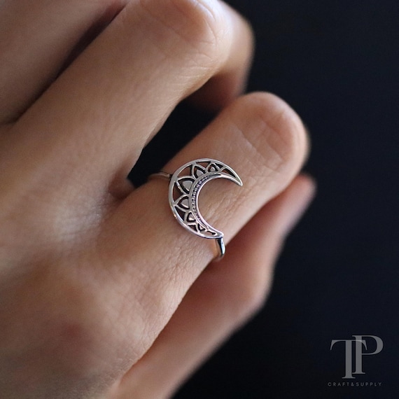 メキシコ 925 シルバー 星と三日月 ヴィンテージ リング 銀 指輪 宇宙 