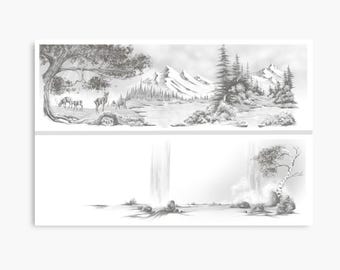 Forest Family - Diptych