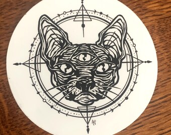Occult Sphynx - Vinyl Sticker
