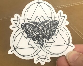 Death's Head Moth - Transparent Sticker