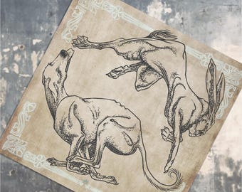 Ceridwen’s Chase – Greyhound and Hare | Feminine Power in Welsh Folklore
