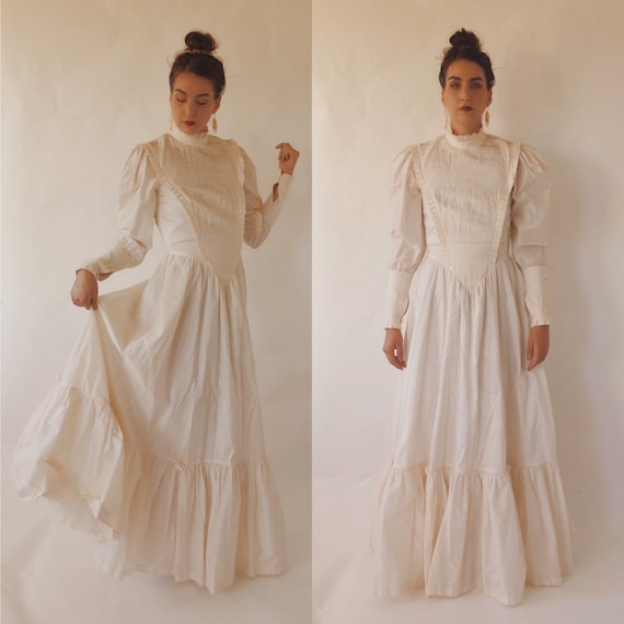 White Silk Gown