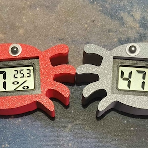Magnetic Spider Temp/Humidity Gauge for Isopods, Springtails & Millipedes Decorative  Accessory for Bioactive Enclosures