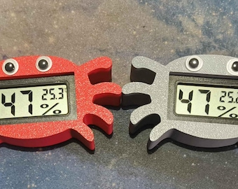 Magnetic Spider Temp/Humidity Gauge for Isopods, Springtails & Millipedes Decorative  Accessory for Enclosures