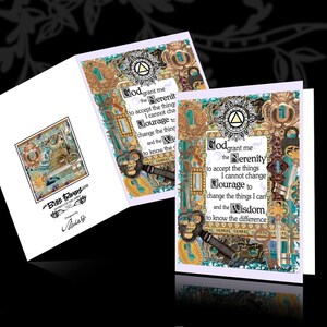 Serenity Prayer the Key - wenskaart en bladwijzer