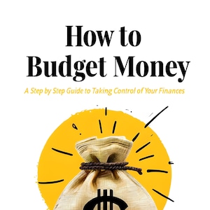 How to Budget Money- Editable Budgeting Guide Canva Template – Printable How to Budget Money PDF for Personal Finance Planning