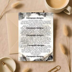 Brief an meinen besten Freund - Bearbeitbarer Brief an meinen besten Freund Canva Template - Herzlicher Freundschaftsbrief mit entfernbarem Wasserzeichen beim Kauf