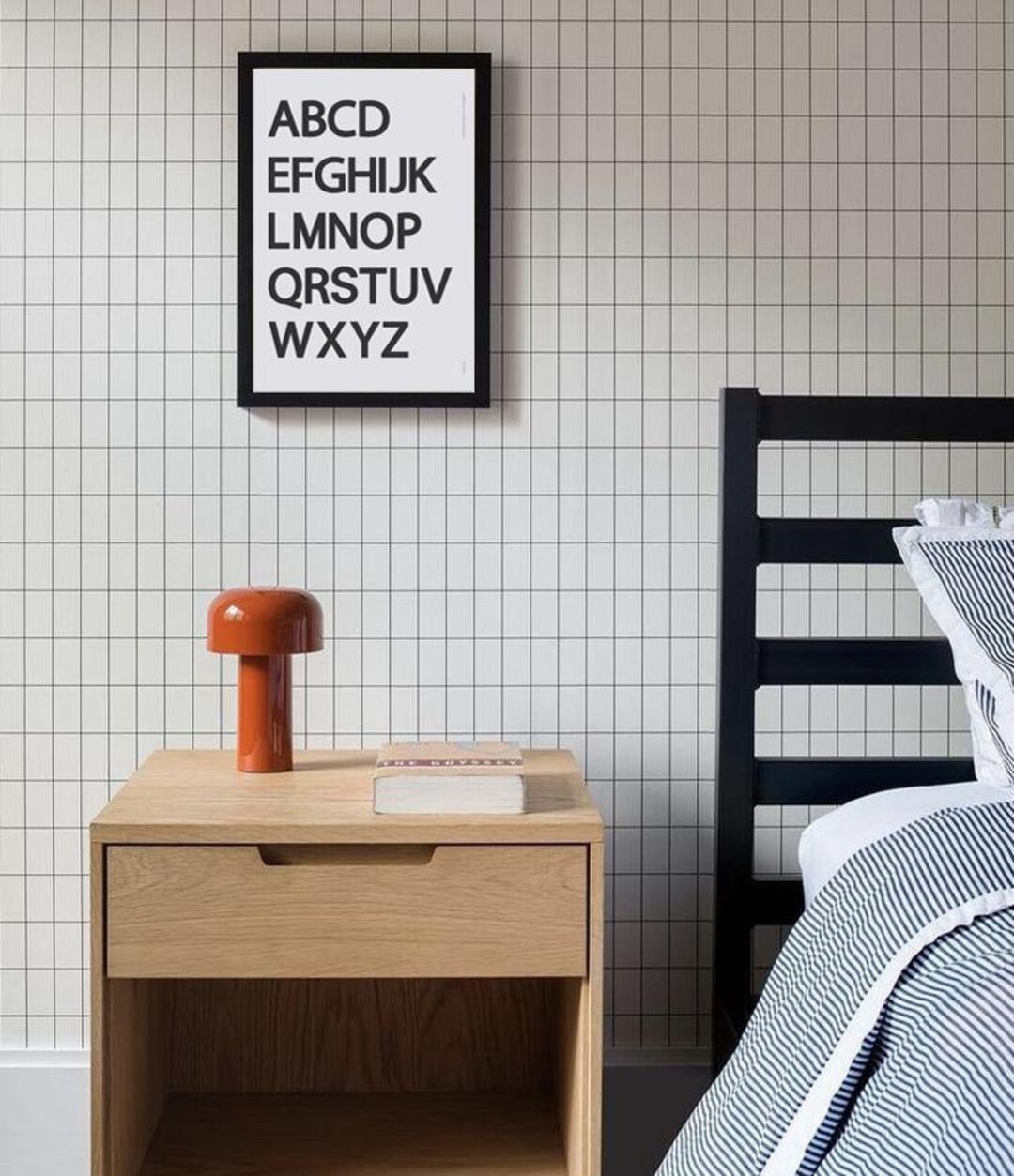 Uppercase Alphabet BW Poster File - Etsy