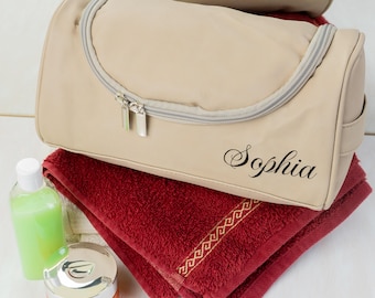 Personalized Bridesmaid Toiletry Bag Wedding Gift, Custom Cosmetic Travel Case, Bridal Party Favor