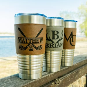 Custom Travel Coffee Tumbler 20 oz, Insulated Mug with Lid, Stainless Steel Cup for Outdoor, Great  for groomsmen gift, fathers day gift