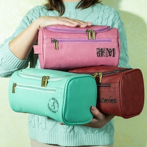 Travel Toiletry Bag for Women, Portable Hanging Organizer for Bridesmaids gift, Makeup Accessories Bag, Large Capacity Cosmetic Bag
