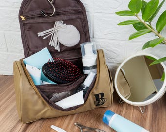 Name Groomsmen Proposal Gifts for Bachelor Party, Personalized Leather Dopp Kit for Wedding Invitation Gifts for Ushers Customized