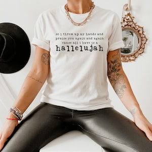 Comfort Colors Hallelujah Christian Shirt - Praise Worship Tee