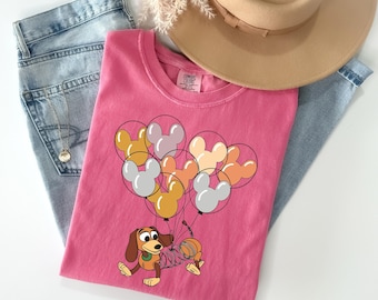 Koszulka Comfort Colors® Disney, Koszulka Mickey Ears Slinky Dog, Koszulka dla rodziny miłośników psów, Koszulka Toy Story, Koszulka Slinky Dog, Koszulka z postaciami Disneya
