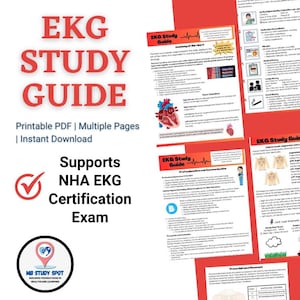 Guida allo studio dell'ECG - Compagno completo per studenti di esami NHA e di medicina alleata