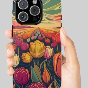 Preppy Tulip Bloom Phone Case
