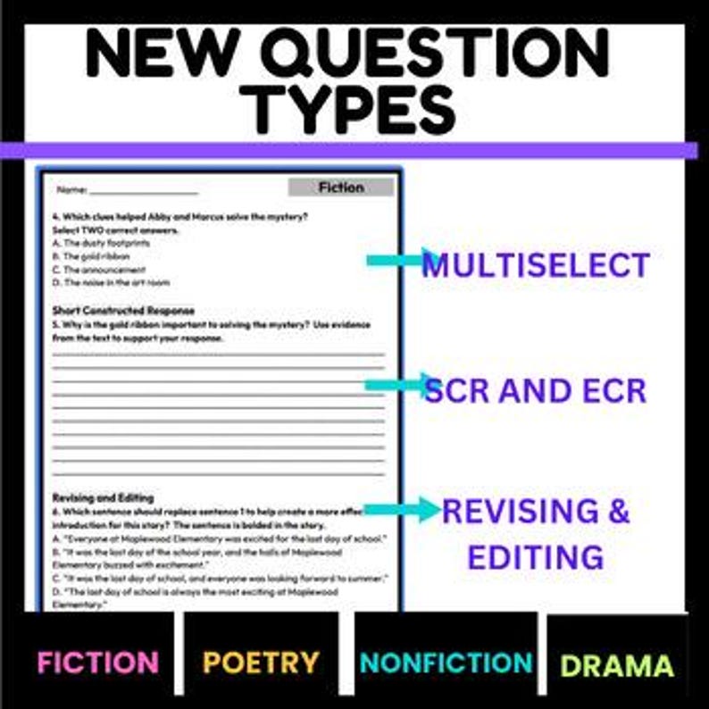 3rd 4th 5th Grade Reading STAAR Test Prep Practice Reading Passages ...