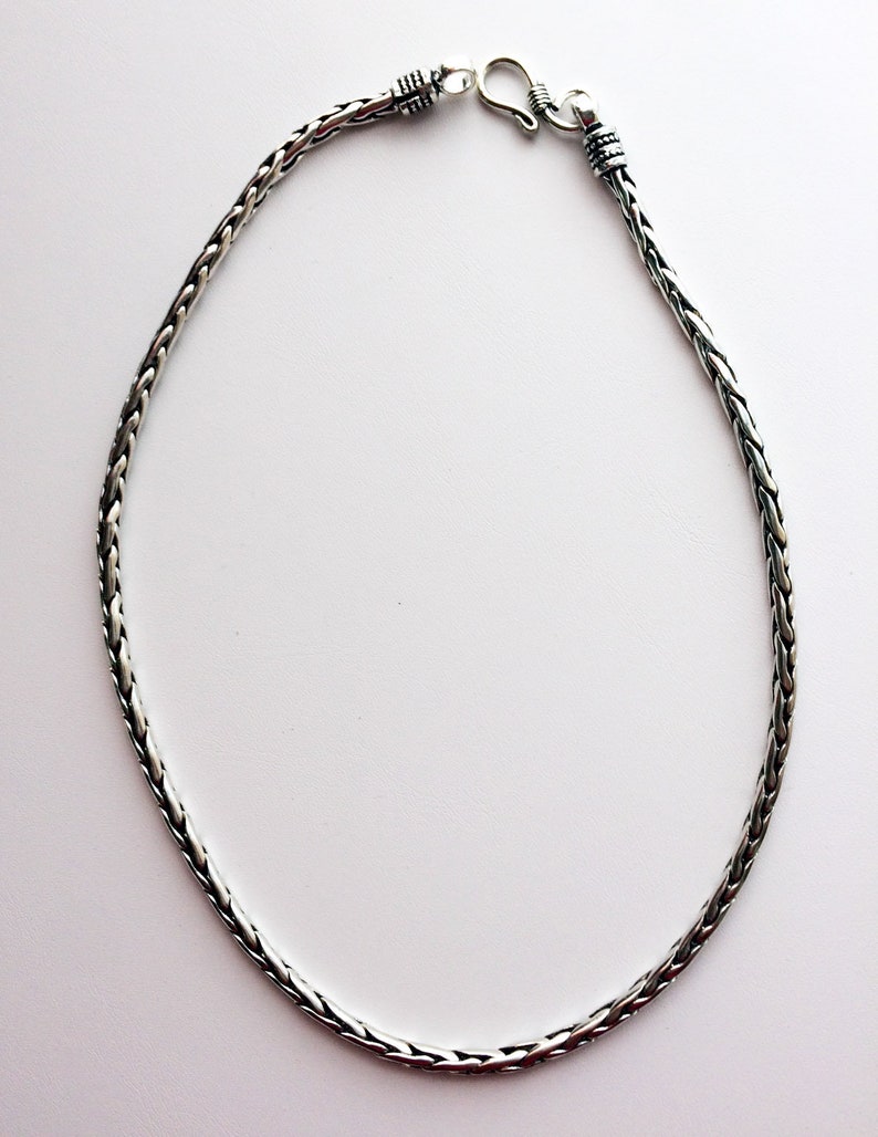 Men's Thin Silver Chain Necklace Rope Silver Chain Unisex Etsy