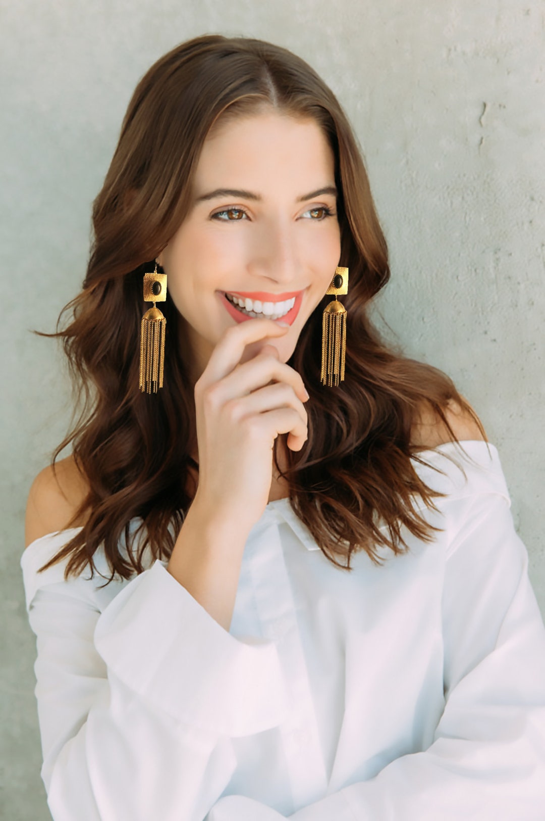 Fashion Jewelry Earring Black Gold main image 0