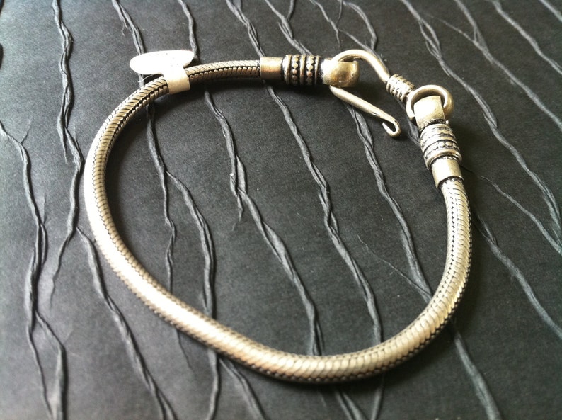 Silver Rope Chain Bracelet Men Silver Bracelet Silver Etsy