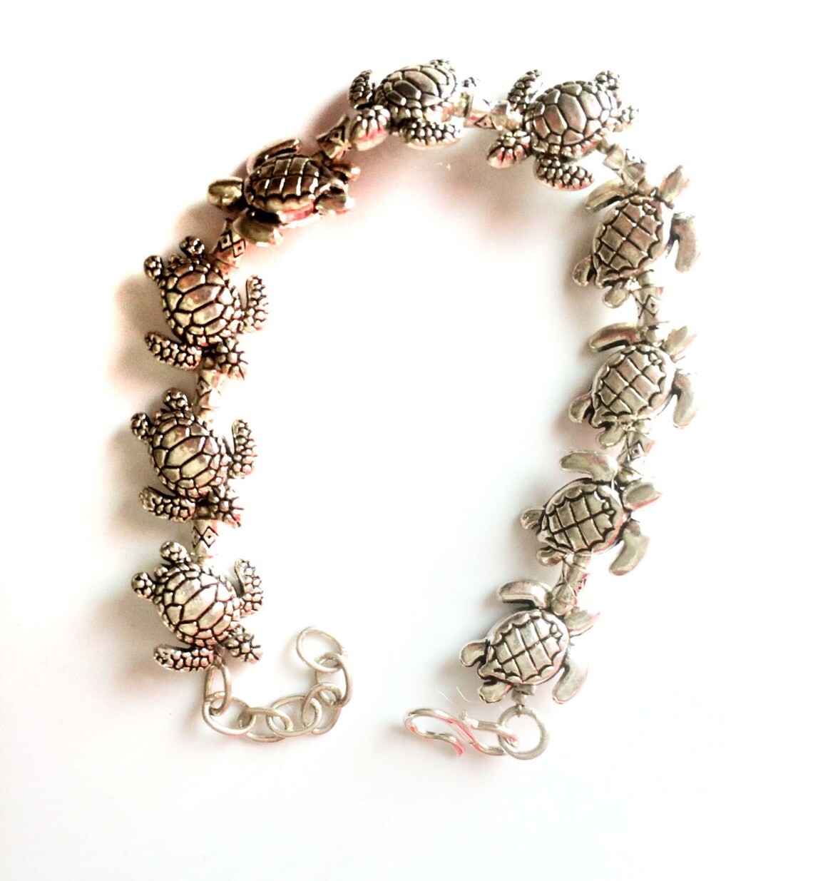 Turtle Braceletsilver Charm Bracelettortoise Bracelethawaii - Etsy