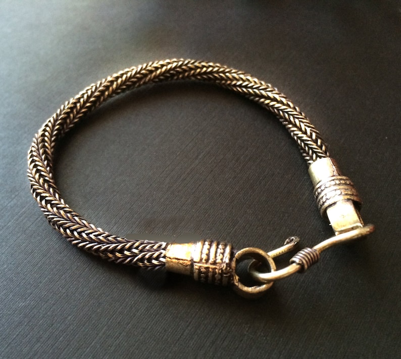 Twisted Silver Rope Chain Braceletas Seen in COSMOPOLITAN Etsy