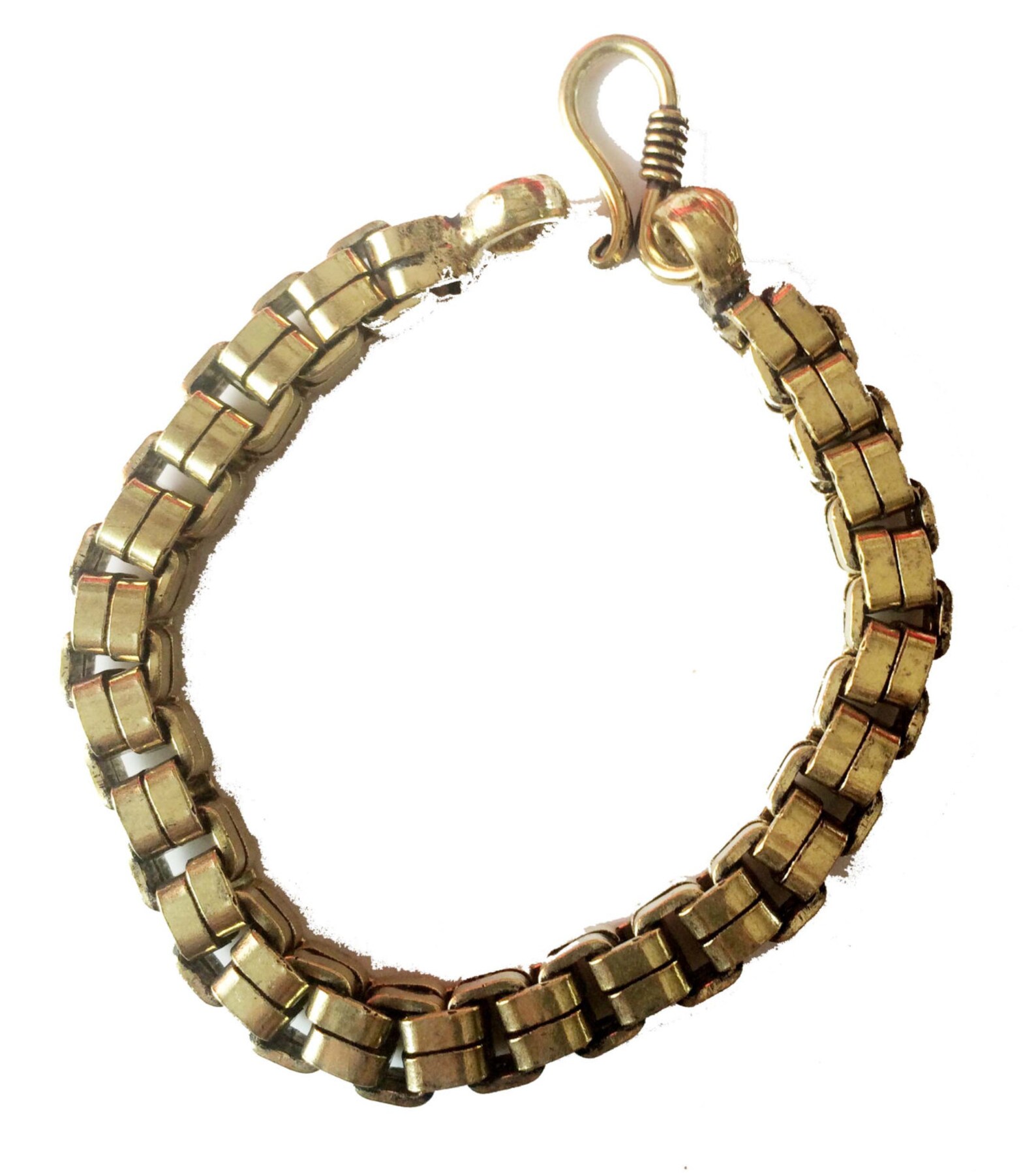 Box Chain Braceletmens Gold Braceletchain Collectiongold Etsy