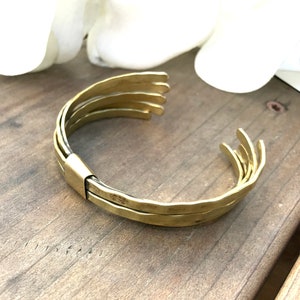 Gold Bangle Cuff Bracelet,Multi Bangle bracelet,Adjustable,Statement jewelry,Modern,Womens bracelet,Gift for friend,Holiday gift image 9