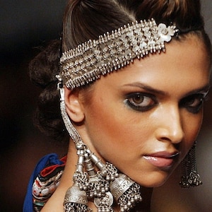 TRIBAL SILVER Jhumka Earrings, white pearl & Silver Jhumkas, Earrings Chandelier, Ethnic Indian Jewellery by Taneesi Jewely
