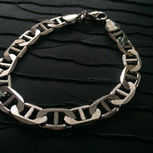 Mariner Link Chain Braceletminimalistic Men's Silver - Etsy