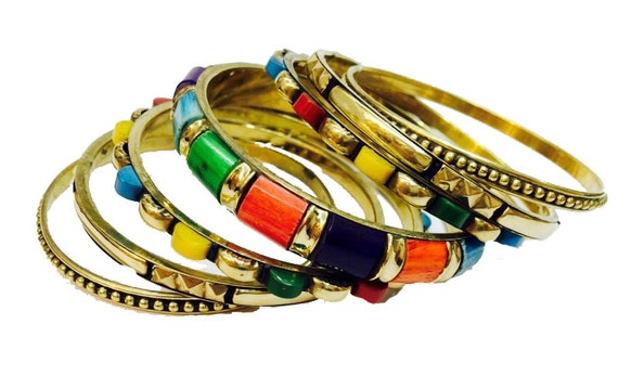 Multicolor Stacked Thin rRctangles Pendant Multicolor Stacked Thin rRctangles Pendant