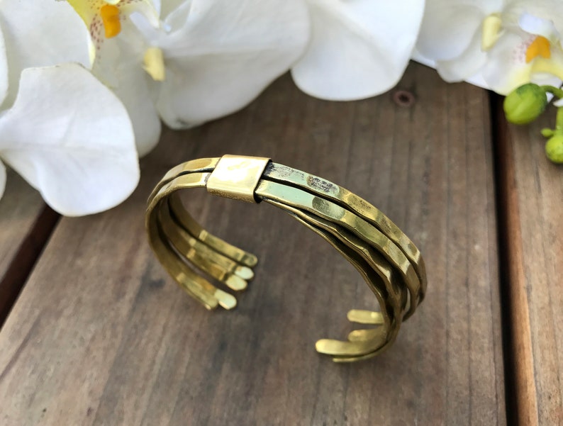 Gold Bangle Cuff Bracelet,Multi Bangle bracelet,Adjustable,Statement jewelry,Modern,Womens bracelet,Gift for friend,Holiday gift image 7