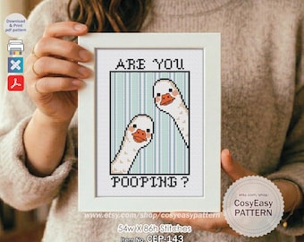 CEP-143 'Ganso Bobo' Padrão de Ponto Cruz em PDF