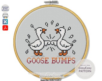 Patrón de punto de cruz CEP-037 'Piel de gallina' (PDF) - Memes de animales modernos