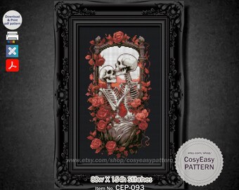 CEP-093 'Forever Love' , Cross Stitch Pattern pdf