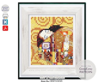 Patrón de punto de cruz del Árbol de la Vida de Klimt (Patrón en PDF)