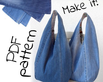 jean tote bolsa pattern free