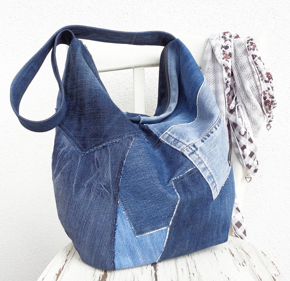 How To Sew A Hobo Bag + Make Hobo Bag Pattern From Scratch ⋆ Hello Sewing