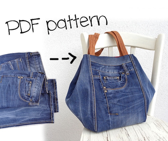 How To Sew A Patchwork Jean Tote Bag