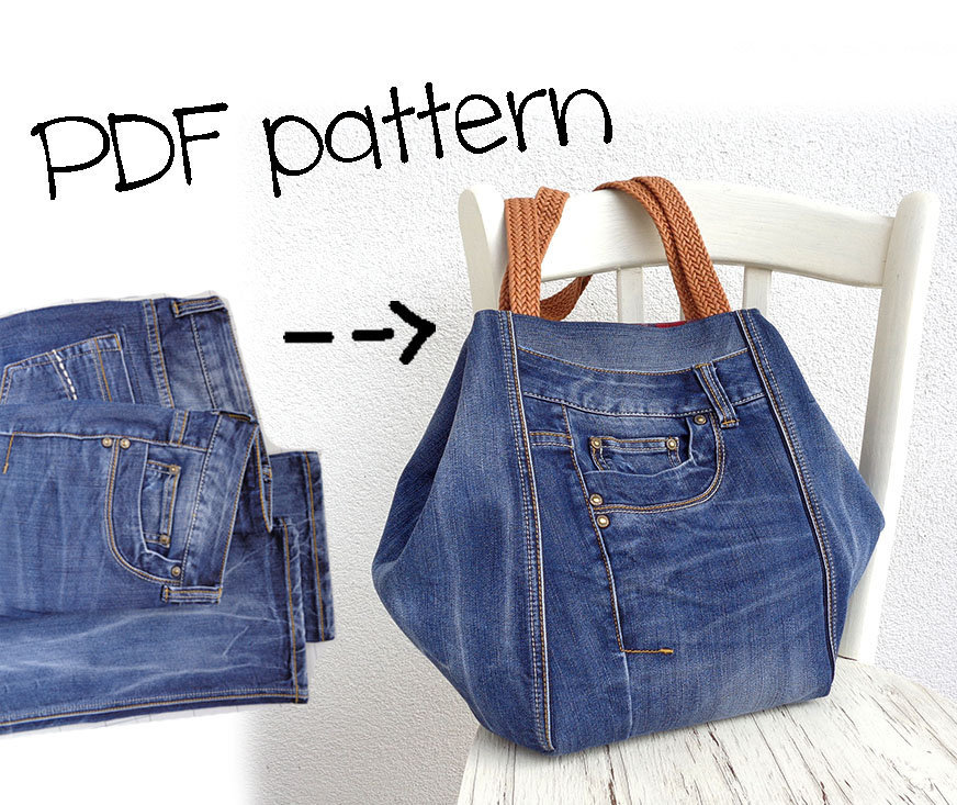 DIY Recycled Flat Bottom Jean Bag Free Sewing Patterns | Fabric Art DIY |  Denim bag patterns, Denim bag diy, Recycled jeans bag