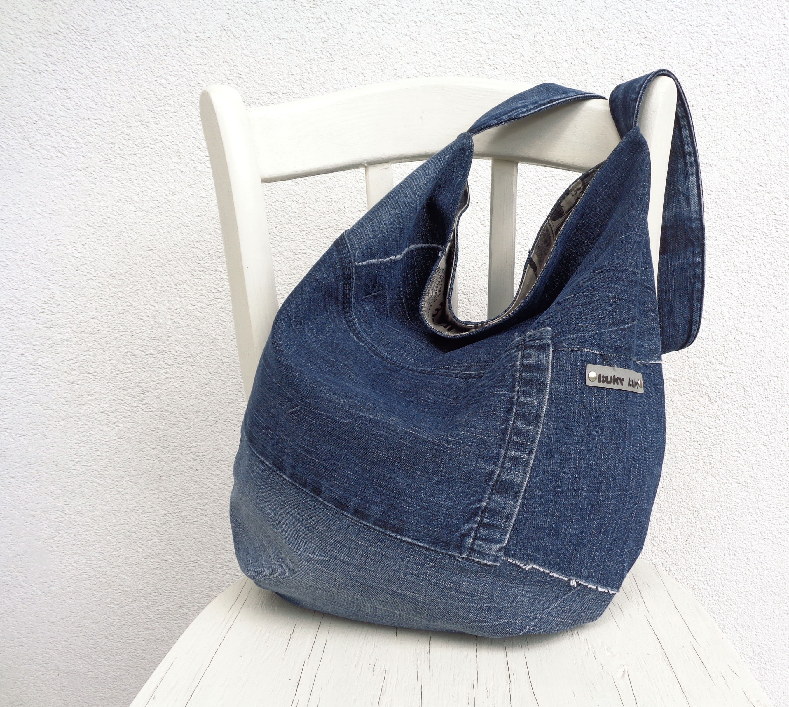 DIY Handbag Sewing Pattern Slouchy Shoulder Bag Large Bag | Etsy