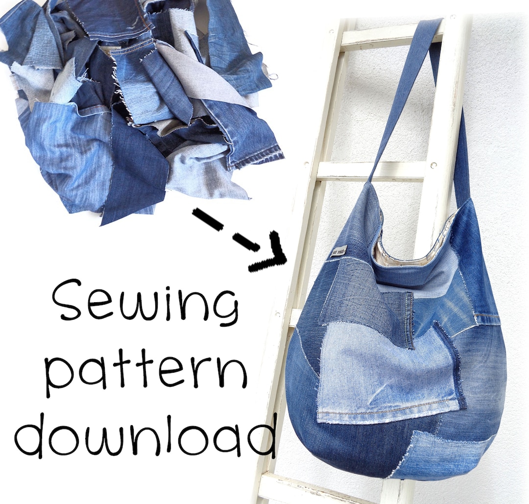 Denim Purse Printable Pattern