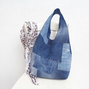 Handbag sewing pattern DIY slouchy jeans bag hobo bag | Etsy