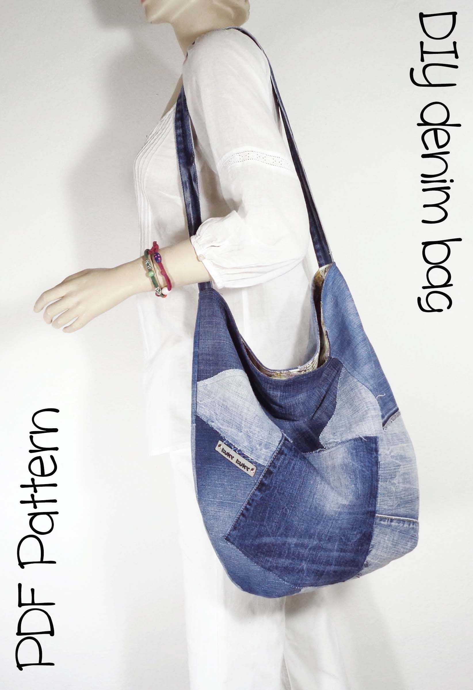 Random-Charm · Slouch Bag pattern and tutorial