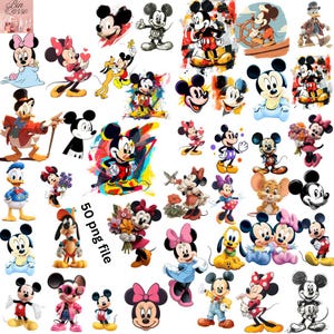 Mickey Mouse SVG , Mickey PNG, Mickey Mouse Clipart, Minnie Mouse SVG Mega Bundle, Donald Duck svg, daisy duck svg,
